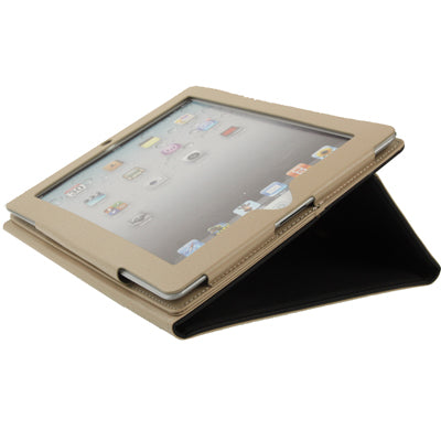 Leather Case / Bag with Third Gear Holder & Buckle and Sleep / Wake-up Function for iPad 4 / New iPad (iPad 3) / iPad 2