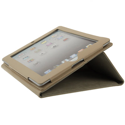 Leather Case / Bag with Third Gear Holder & Buckle and Sleep / Wake-up Function for iPad 4 / New iPad (iPad 3) / iPad 2