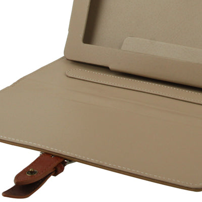 Leather Case / Bag with Third Gear Holder & Buckle and Sleep / Wake-up Function for iPad 4 / New iPad (iPad 3) / iPad 2