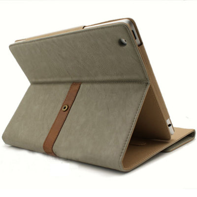 Leather Case / Bag with Third Gear Holder & Buckle and Sleep / Wake-up Function for iPad 4 / New iPad (iPad 3) / iPad 2
