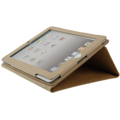 Leather Case / Bag with Third Gear Holder & Buckle and Sleep / Wake-up Function for iPad 4 / New iPad (iPad 3) / iPad 2