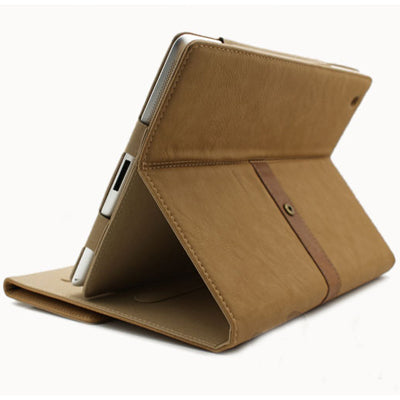 Leather Case / Bag with Third Gear Holder & Buckle and Sleep / Wake-up Function for iPad 4 / New iPad (iPad 3) / iPad 2