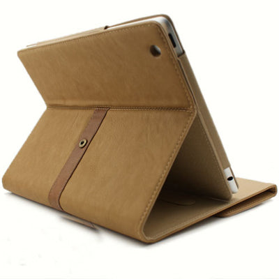 Leather Case / Bag with Third Gear Holder & Buckle and Sleep / Wake-up Function for iPad 4 / New iPad (iPad 3) / iPad 2