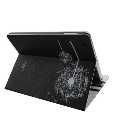 Dandelion Design Leather Case with Sleep / Wake-up & Holder Function for iPad 4 / New iPad (iPad 3) / iPad 2