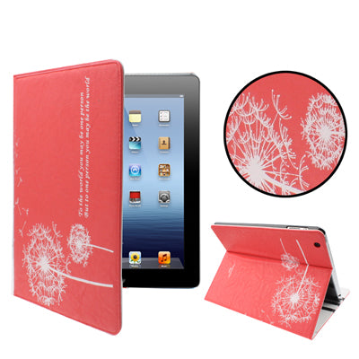 Dandelion Design Leather Case with Sleep / Wake-up & Holder Function for iPad 4 / New iPad (iPad 3) / iPad 2