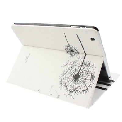 Dandelion Design Leather Case with Sleep / Wake-up & Holder Function for iPad 4 / New iPad (iPad 3) / iPad 2