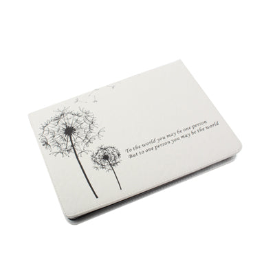 Dandelion Design Leather Case with Sleep / Wake-up & Holder Function for iPad 4 / New iPad (iPad 3) / iPad 2