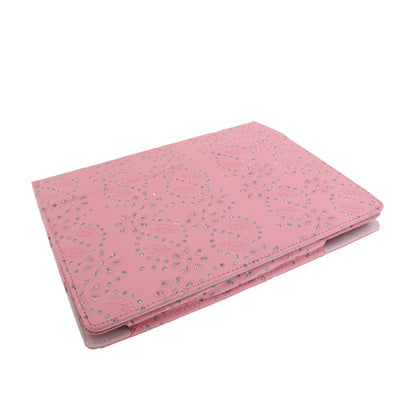 Flashlight Powder Vertical Leather Case with Holder for iPad 4 / New iPad (iPad 3) / iPad 2 (Pink)