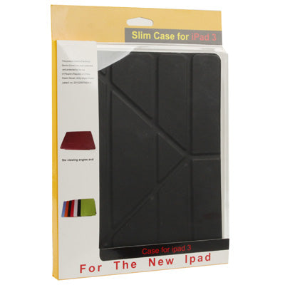 Multifunction 6 Viewing Angles Ultra Thin Smart Cover with Sleep / Wake up & Holder Function for New iPad (iPad 3) & iPad 2,