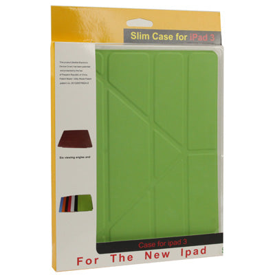 Multifunction 6 Viewing Angles Ultra Thin Smart Cover with Sleep / Wake up & Holder Function for New iPad (iPad 3) & iPad 2,