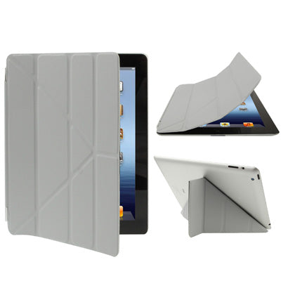 Multifunction 6 Viewing Angles Ultra Thin Smart Cover with Sleep / Wake up & Holder Function for New iPad (iPad 3) & iPad 2,