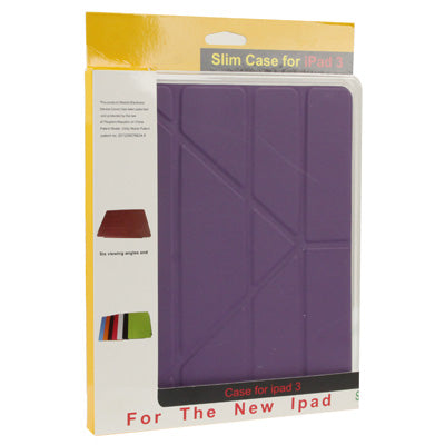 Multifunction 6 Viewing Angles Ultra Thin Smart Cover with Sleep / Wake up & Holder Function for New iPad (iPad 3) & iPad 2,