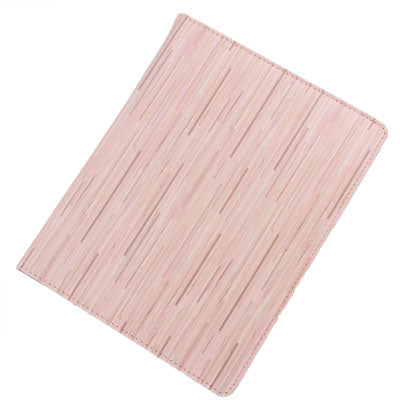 Wood Grain Style Leather Case with Holder for New iPad (iPad 3) / iPad 2 / iPad 4