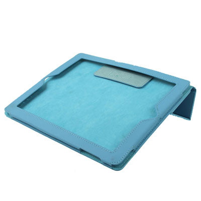 3-fold Sleep / Wake-up Function Leather Case with Holder for iPad 4 / New iPad (iPad 3) / iPad 2,
