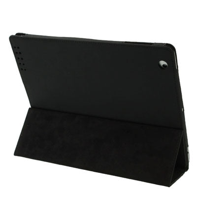 3-fold Sleep / Wake-up Function Leather Case with Holder for iPad 4 / New iPad (iPad 3) / iPad 2,