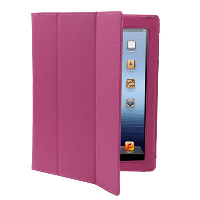 3-fold Sleep / Wake-up Function Leather Case with Holder for iPad 4 / New iPad (iPad 3) / iPad 2,