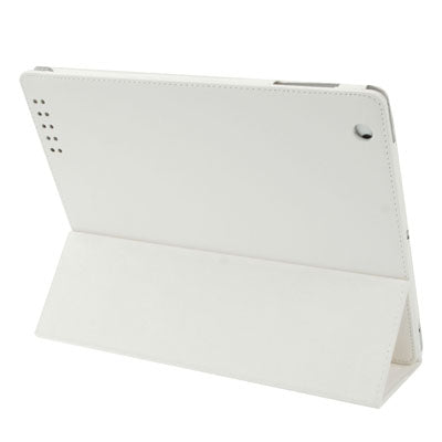 3-fold Sleep / Wake-up Function Leather Case with Holder for iPad 4 / New iPad (iPad 3) / iPad 2,