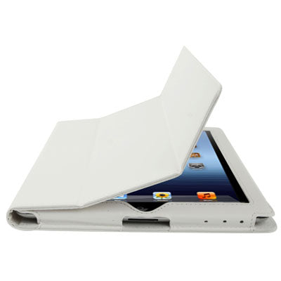 3-fold Sleep / Wake-up Function Leather Case with Holder for iPad 4 / New iPad (iPad 3) / iPad 2,