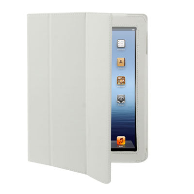 3-fold Sleep / Wake-up Function Leather Case with Holder for iPad 4 / New iPad (iPad 3) / iPad 2,