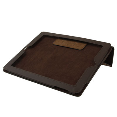3-fold Sleep / Wake-up Function Leather Case with Holder for iPad 4 / New iPad (iPad 3) / iPad 2,
