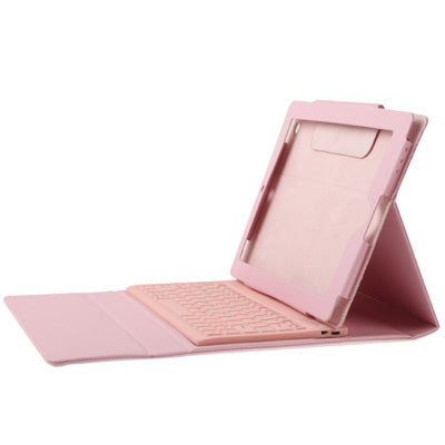 High Quality Silicone Key Bluetooth Keyboard with Folding Leather Protective Case for New iPad (iPad 3) / iPad 4 / iPad 2,