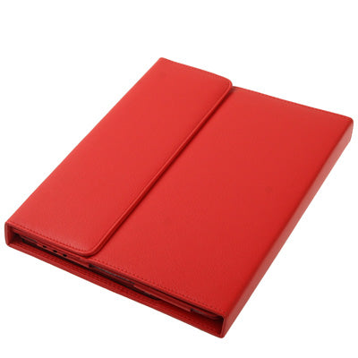 High Quality Silicone Key Bluetooth Keyboard with Folding Leather Protective Case for New iPad (iPad 3) / iPad 4 / iPad 2,