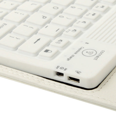 High Quality Silicone Key Bluetooth Keyboard with Folding Leather Protective Case for New iPad (iPad 3) / iPad 4 / iPad 2,