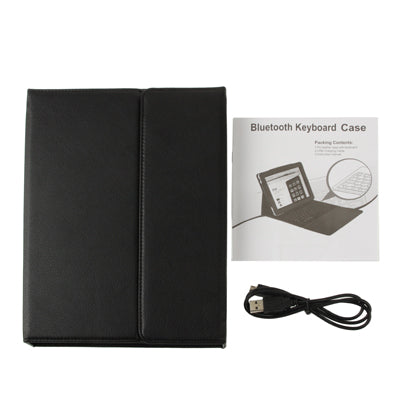 High Quality Silicone Key Bluetooth Keyboard with Folding Leather Protective Case for New iPad (iPad 3) / iPad 4 / iPad 2,