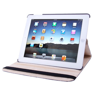 360 Degree Rotatable Peacock Texture Case with Holder for iPad 4 / New iPad (iPad 3) / iPad 2