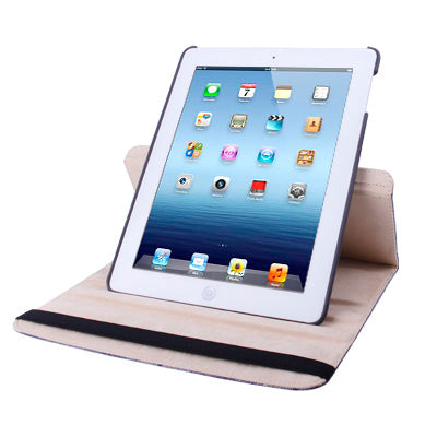 360 Degree Rotatable Peacock Texture Case with Holder for iPad 4 / New iPad (iPad 3) / iPad 2