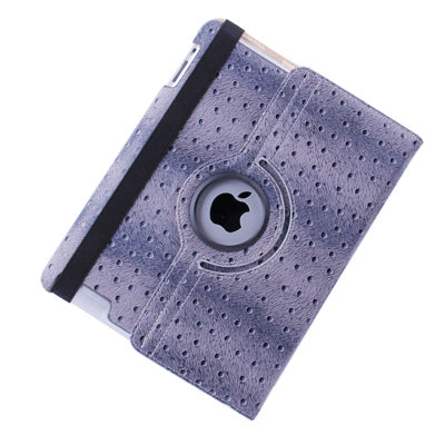 360 Degree Rotatable Peacock Texture Case with Holder for iPad 4 / New iPad (iPad 3) / iPad 2