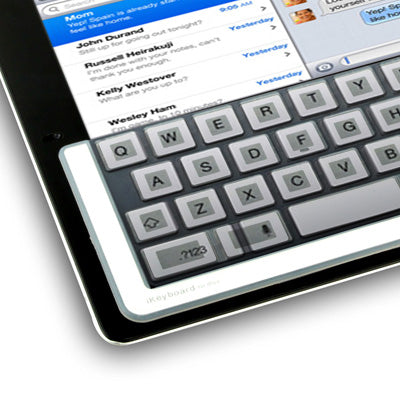 Slim Touch Typing iKeyboard for New iPad (iPad 3) / iPad 2 / iPad