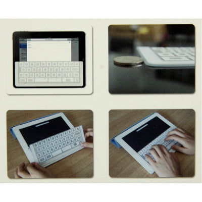 Slim Touch Typing iKeyboard for New iPad (iPad 3) / iPad 2 / iPad