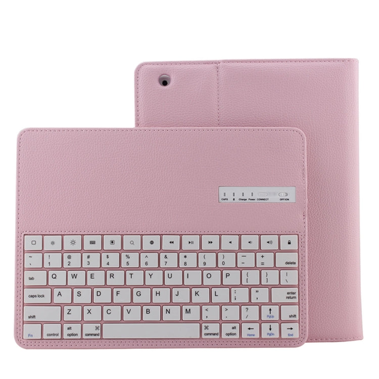 Bluetooth 3.0 Keyboard with Detachable Leather Tablet Case for iPad 4 / 3 / 2