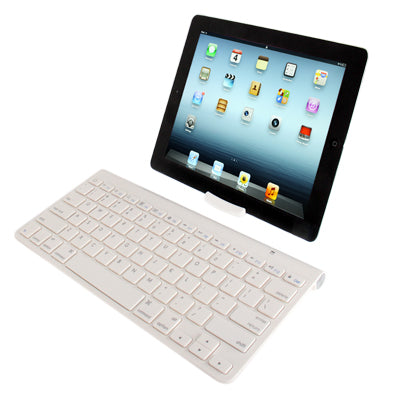 2.4GHz Bluetooth Keyboard with Holder for New iPad / iPad 2 / 3 / 4, iPhone 6 & 6S / iPhone 5 & 5C & 5S / iPhone 4 & 4S / Galaxy Tablet Series / Other Mobile Device(White)