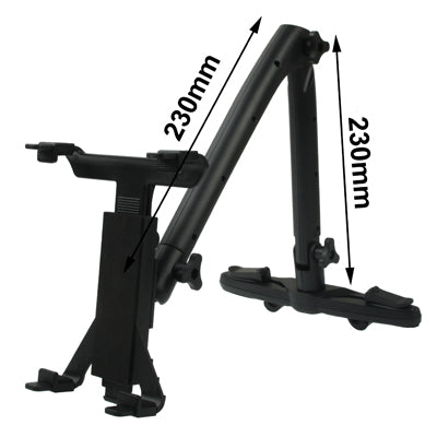 Universal Car Mount Bracket Back Car Seat Holder for New iPad (iPad 3) / iPad 2 / iPad / Galaxy Tab / 7-10 inch Tablet PC, Support 360 Degree Rotation(Black)