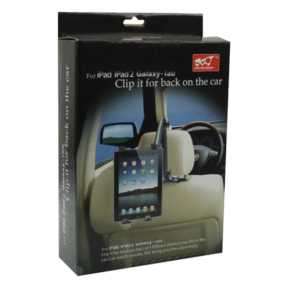Universal Car Mount Bracket Back Car Seat Holder for New iPad (iPad 3) / iPad 2 / iPad / Galaxy Tab / 7-10 inch Tablet PC, Support 360 Degree Rotation(Black)
