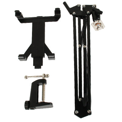 360 Degree Rotation Aluminum Alloy Material Cantilever Universal Stand, For iPad, Galaxy, Huawei, Xiaomi, LG and Other 7.5 inch to 10 inch Tablet(Black)