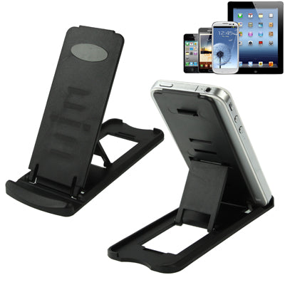 Multi-Angle Folding Stand, For  iPad, iPhone, Galaxy, Huawei, Xiaomi, HTC, Sony, and other Mobile Phones or Tablets(Black)