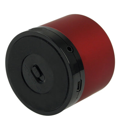A61HiFi Bluetooth 2.0 Mini Aluminum Card Reader Speaker for New iPad (iPad 3) / iPad 2 / iPhone 4 & 4S / 3GS(Red)