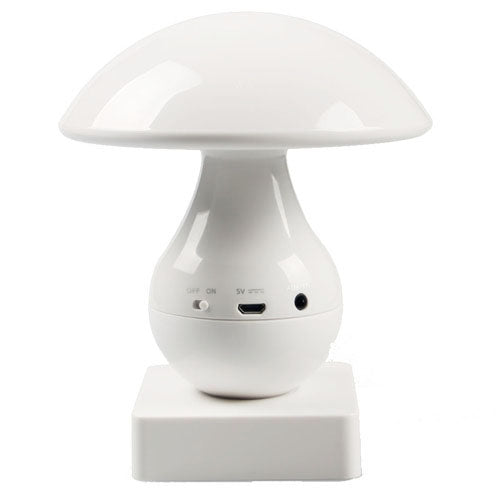 LED Mushroom Bluetooth 4.0 + EDR Speaker with 3.5mm Audio Interface, Support TF Card, Suit for iPhone 5 & 5S / iPad mini 1 / 2 / 3, Galaxy S5 / S4 and Other Bluetooth Device(White)