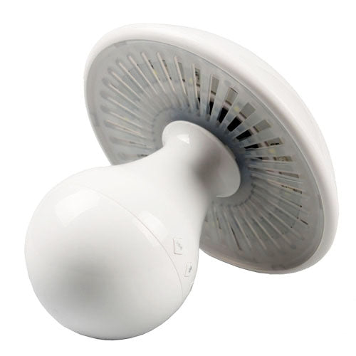 LED Mushroom Bluetooth 4.0 + EDR Speaker with 3.5mm Audio Interface, Support TF Card, Suit for iPhone 5 & 5S / iPad mini 1 / 2 / 3, Galaxy S5 / S4 and Other Bluetooth Device(White)