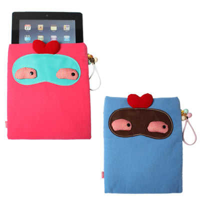 Stylish Flannelette Bag with Hang Strap for New iPad (iPad 3) / iPad 2 / iPad (Random Color Delivery)