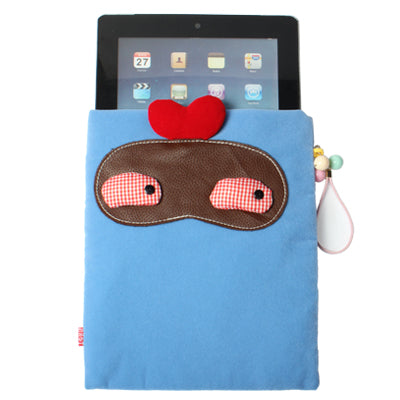 Stylish Flannelette Bag with Hang Strap for New iPad (iPad 3) / iPad 2 / iPad (Random Color Delivery)