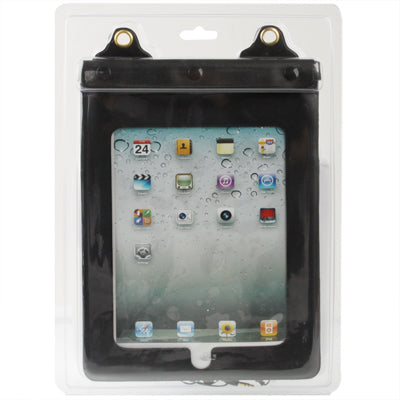 Waterproof Bag Case Cover for New iPad (iPad 3) / iPad 2 / iPad + Audio Line(Black)