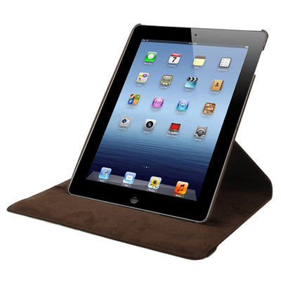 Dot Pattern 2-angle Viewing 360 Degree Rotatable Leather Case with Holder for New iPad (iPad 3),