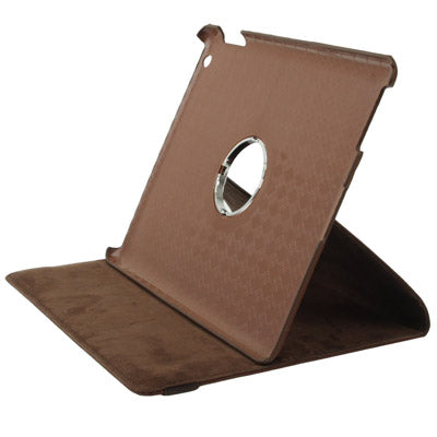 Dot Pattern 2-angle Viewing 360 Degree Rotatable Leather Case with Holder for New iPad (iPad 3),