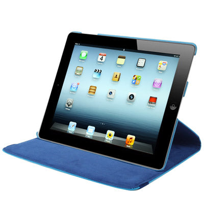 Dot Pattern 2-angle Viewing 360 Degree Rotatable Leather Case with Holder for New iPad (iPad 3),