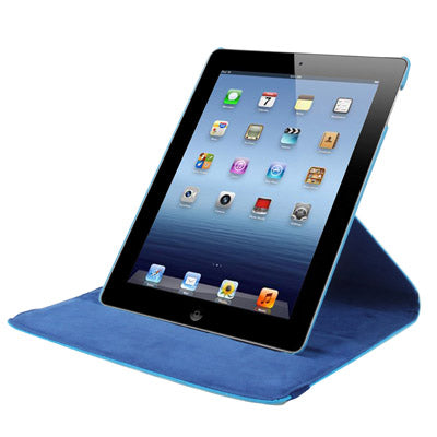 Dot Pattern 2-angle Viewing 360 Degree Rotatable Leather Case with Holder for New iPad (iPad 3),