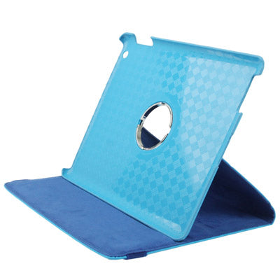 Dot Pattern 2-angle Viewing 360 Degree Rotatable Leather Case with Holder for New iPad (iPad 3),